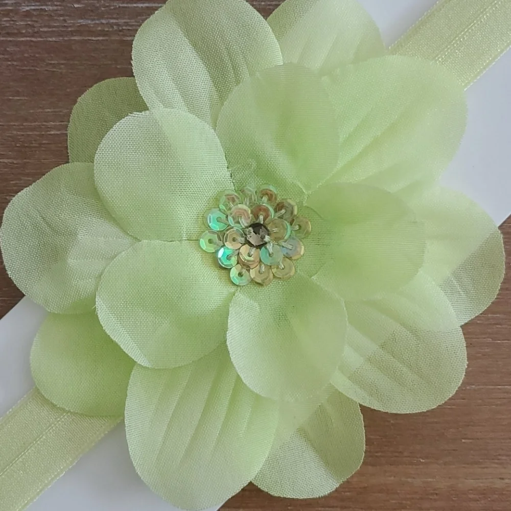 NWT Sequin Flower Headband